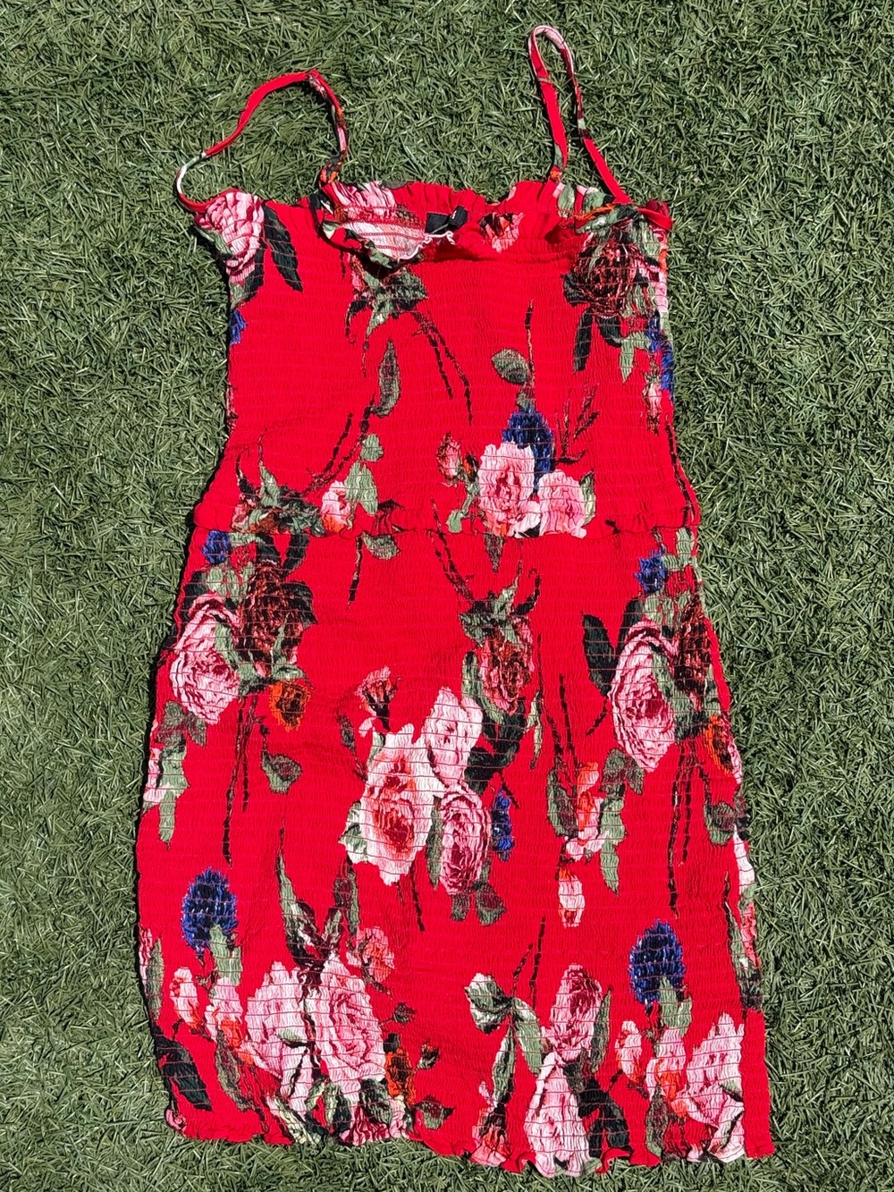 ✨ AFRM Owen smocked mini dress